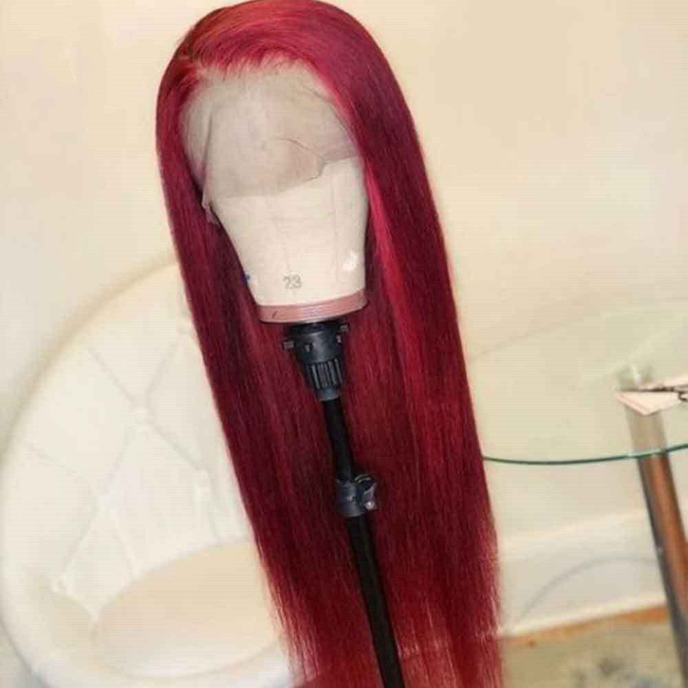 Burgundy Lace Front Human Hair Wigs Red Human Hair Wig Burgundy Lace Front Human Hair Wigs Red Human Hair Wig